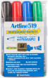Artline tāfeles marķieris 519 4 komplekti
