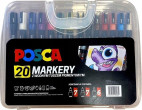 Uni Mitsubishi Pencil Marķieri plastmasas koferī