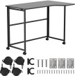 Biurko Maclean MC-1250 Czarne 100 cm
