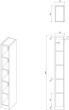 Jan Nowak Regał metalowy wąski, archiwizacyjny