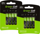 Green Cell 8x uzlādējamās baterijas AAA