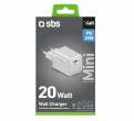 Ładowarka SBS 20W 1c biały (TETRGAN1C20WW)
