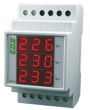 F&F voltmetrs digitālais modulārais 100-300V maiņstrāvas