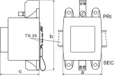 BREVE Transformator na szynę PSZ200 230/24V