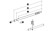 Elko-Bis Spriegošanas stienis cinkots [do 400x20mm