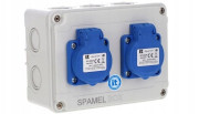 Spamel Rozdzielnica 2x3x16A INA=16A IP54 SB-001505-P0010-54