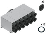 SpiroFlex 12-9x75/200 divrindu izolētu sadales kārbu