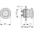 Eaton M22-DRP-R-X0 sēņu galva sarkana 216751
