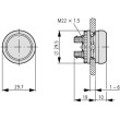 Eaton M22-DRL-B zila aizmugurējā apgaismojuma plakana