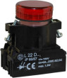 Signāla lampa Promet 22mm sarkana AC