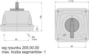 Elektromet izciļņu slēdzis 0-I 1P 25A