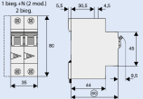 Eaton automātiskais Slēdzis FAZ-C1/1N 278659