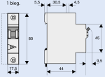 Eaton miniatūras ķēdes pārtraucējs 1 1P