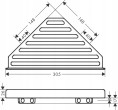 Hansgrohe Stūra dušas plaukts AddStoris 41741000