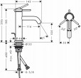Hansgrohe Tecturis S izlietnes jaucējkrāns Vienas