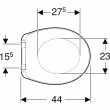 Bidē sēdeklis K90123000 CIRCLE REKORD TERMOPLAST