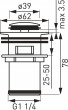 Ferro S283-BL-B SPUST KLIK-KLAK MAŁY G