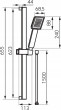 Ferro N170BL-B dušas komplekts SINUS SLIDING