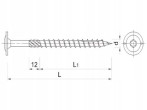 Koelner/Rawlplug Koka konstrukcijas skrūve 8x140 mm