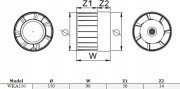 AWENTA kanāla ventilators Awenta WKA150 Wka
