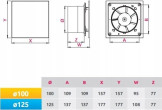 AWENTA Vannas istabas ventilators Trax fi125
