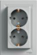 Schneider Electric Asfora montāžas ligzda dubultā