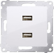 Kontakti-Simon Lādētājs 2xUSB 2.1 A