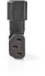 Nedis CEGB11903BK Dzimuma/kabeļa mainītājs IEC-320-C13 IEC-320-C14