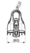 Ensto caurstūra turētājs 2x(25-35)mm2 4x(16-120)mm2 SO270