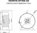 Montis Przedłużacz bębnowy PROFESSIONAL MT105-40 4x2p+Z