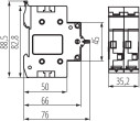 Kanlux Instalācijas slēdzis I-0-II KCS-40A/2P 40A