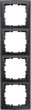 Berker Quadruple frame Square antracīta matēts