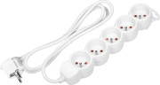 Orno Przedłużacz 5-krotny 2P+Z, 3m H05VV-F