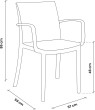 Keter Krzesło ogrodowe Verona Armchair czarny