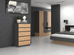 Topeshop MALWA CHEST M5 ANTRACĪTS ARTISAN