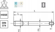 Fanar TAP M 8x1 DIN-374B (6H)