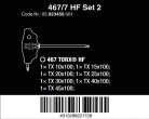 Wera 467/7 TORX HF komplekts 2