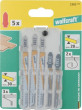 Wolfcraft 5 brzeszczotów - uchwyt T