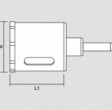 Grafīta dimanta caurumu zāģis (57H296) [Graphite