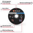 Einhell Zestaw Tarcze do metalu 125X1