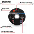 Einhell metāla vairogu komplekts 115X1.0