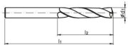 Fanar urbis metālam HSS cilindrisks (W2-101811-0980)