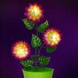 ProGarden stāvlampa SOLAR LAMP SUNFLOWER ZAĻĀ