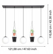 EGLO Rondo griestu lampa Griestu lampas