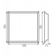Lampa sufitowa Kanlux Panel LED BLINGO