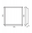 Lampa sufitowa Kanlux Panel LED BLINGO
