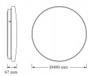 Lampa sufitowa VTAC Plafon LED Ceiling