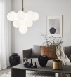 Markslojd piekaramā lampa MERLOT 13L zelta/balta