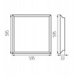 Kanlux Panel LED podtynkowy BAREV ECO*