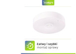 Intelight Oprawa sieciowo-awaryjna natynkowa Starlet Round